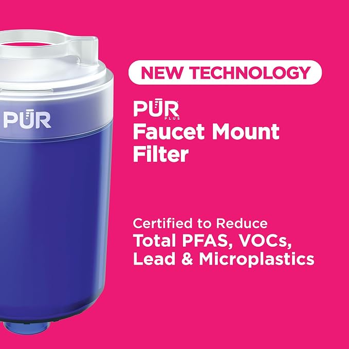 PUR Plus Faucet Mount Replacement Filter 4-Pack, Genuine PUR Water Filter - Image 2