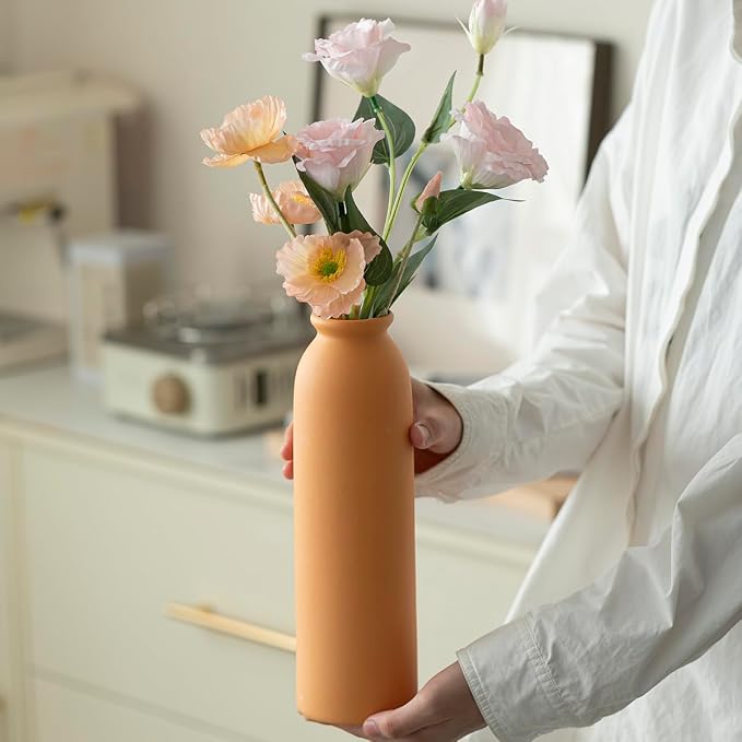 10.4 inches Tall Decorative Ceramic Vase Set, 3 Pieces, 10 inches Nordic Modern - Image 5