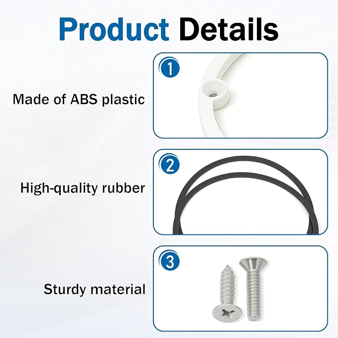 4-3/8" Shower Drain Height Extension Kit, Shower Drain Extension Raise Low - Image 4