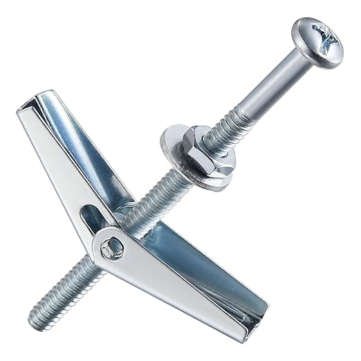Wensilon 1/4" Heavy Duty Drywall Anchors and Screws, Toggle Bolts and Wing Nuts by Wensilon