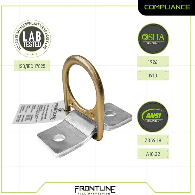 Frontline SBW01 Weld/Bolt-on Steel and Concrete Anchor | ASTM rated steel | can - Image 7