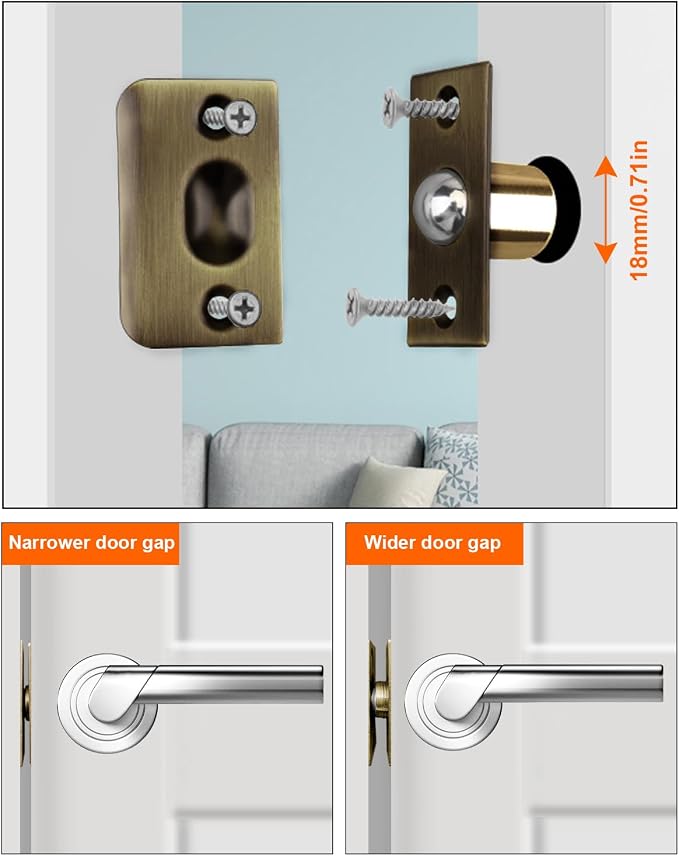 Ball Catch Door Hardware Jiayi 2 Pack Door Ball Catch - Image 2