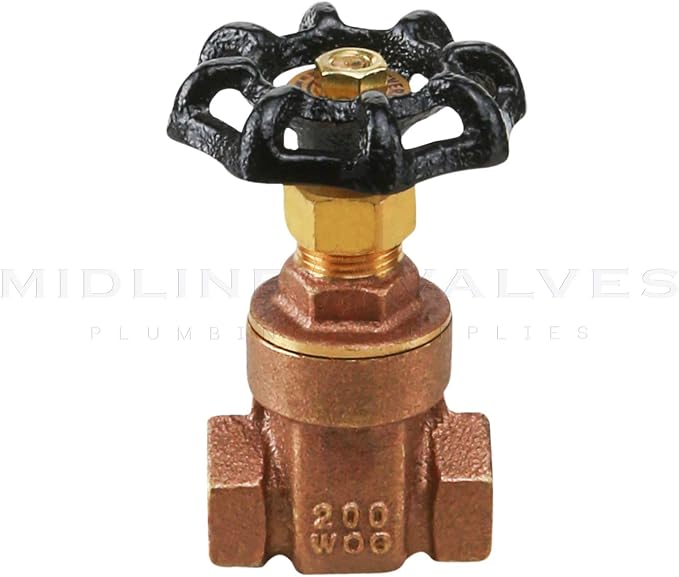 Midline Valve 427U256 Gate Valve 3/4 in. FIP Connection, Cast Brass - Image 4