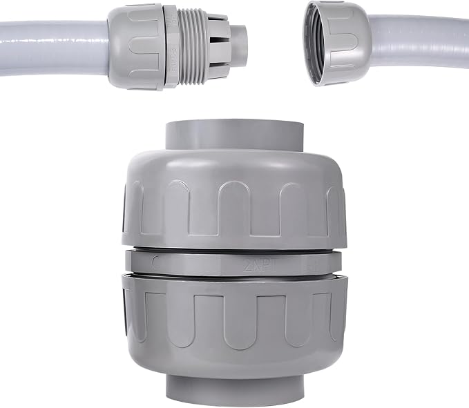 NPT 2 Double Conduit Liquid-Tight Connector Straight | Extend Repair Conduit by Aandxmok