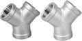 Stainless Steel 304 Tee NPT Female Y Shaped 3 Way Cast Pipe Fitting by Unknown