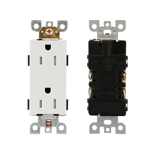 Wengart Decorator Wall Receptacle Outlet, 125V 15A Tamper-Resistant Duplex - Image 8