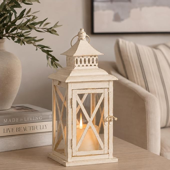 Lantern Decorative Indoor & Outdoor, Large Square Hanging Spring Home Decor - Image 2