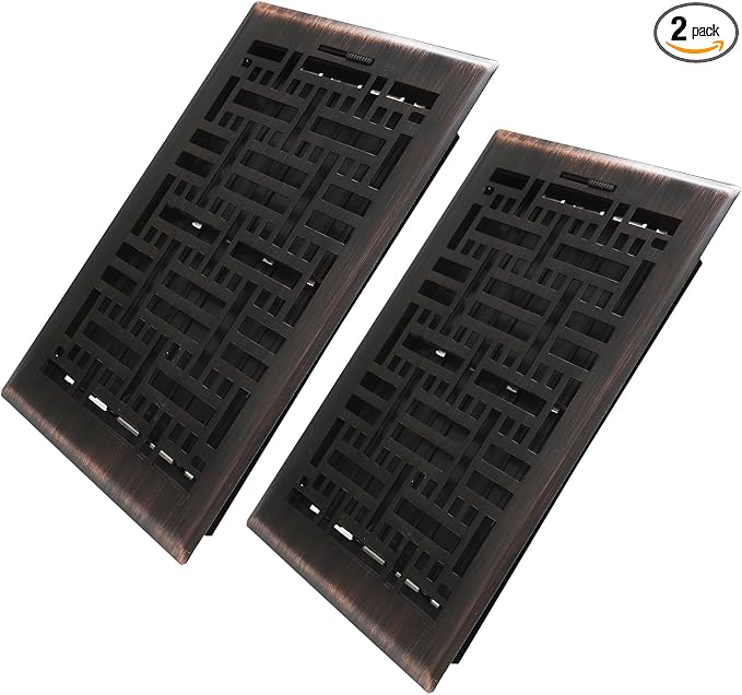 Howeall 6x10 Inches 2 Pack Heavy Duty Walkable Floor Register by Howeall