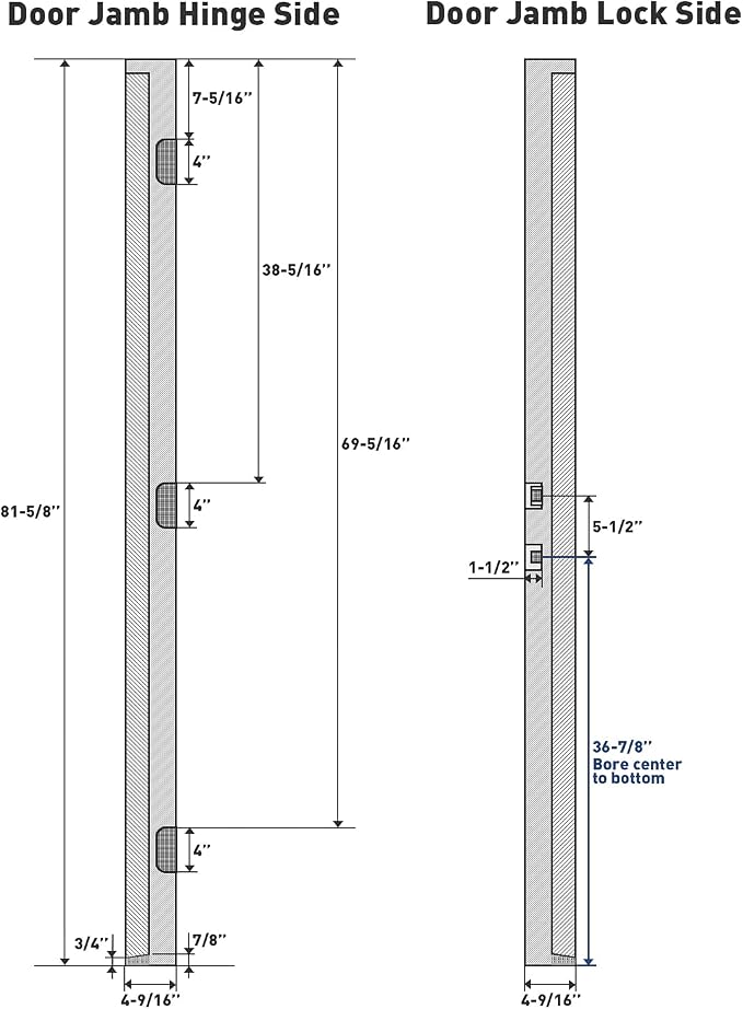 Pre-Drilled Vinyl Exterior Door Frame Kit - Image 3