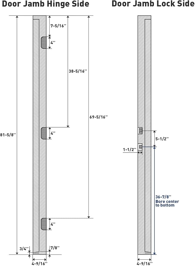 Pre-Drilled Vinyl Exterior Door Frame Kit - Image 3
