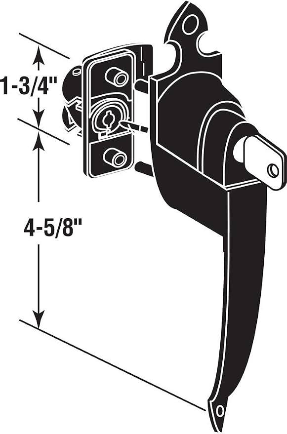Prime-Line K 5080 1-3/4 In., Colonial Push Button Lock - Image 5