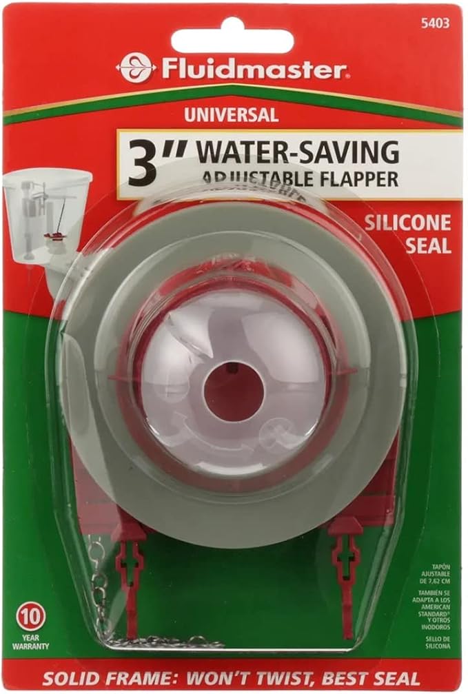 Fluidmaster 5403 Universal 3-Inch Toilet Flapper, Water Saving | Silicone seal - Image 3