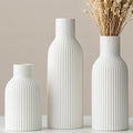 Modern Ceramic Vases Set of 3, Shelf Table Centerpiece by Vaurcesavase