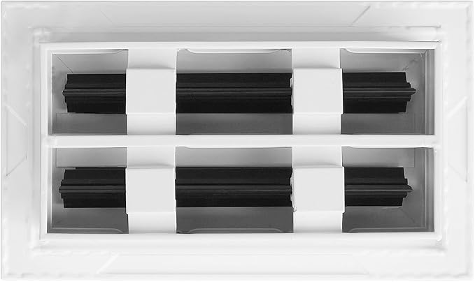 BUILDMART - 8x4 White Modern AC Vent Cover - Decorative Air Vent - Standard - Image 2