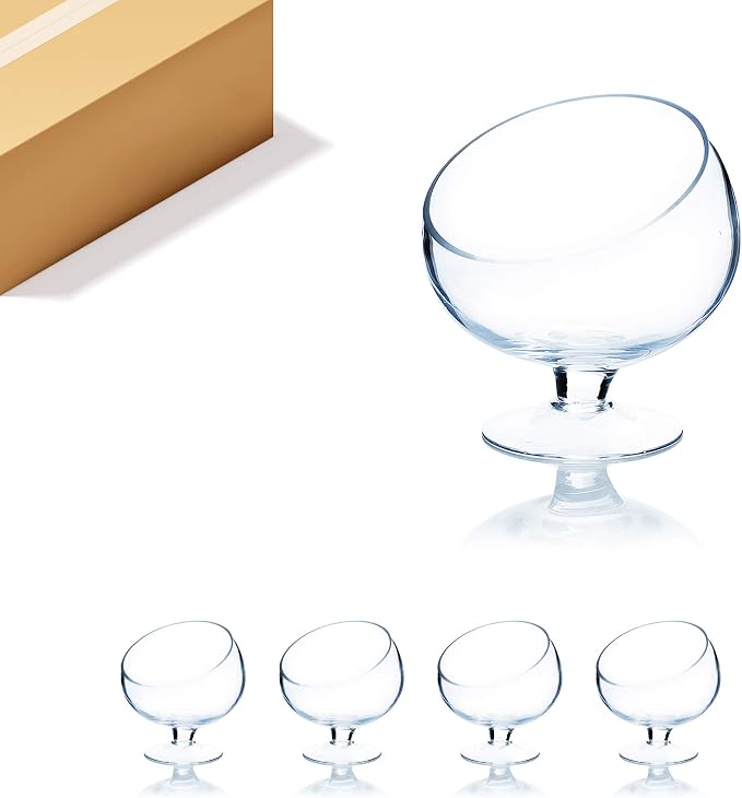 WGV Slant Cut Bowl Glass Vase Bulk by WGVInternational-OpusGlassware