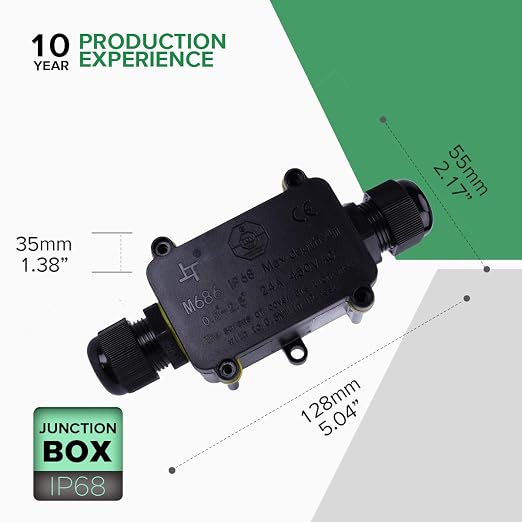 La Vane IP68 Waterproof 2 Way Electrical Junction Box - Image 2