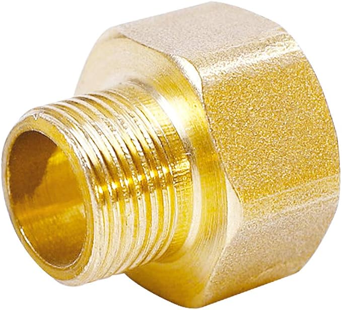 Joywayus 1/2" G Thread Female × 1/4" NPT Thread Male Brass Pipe Fitting Adapter - Image 5