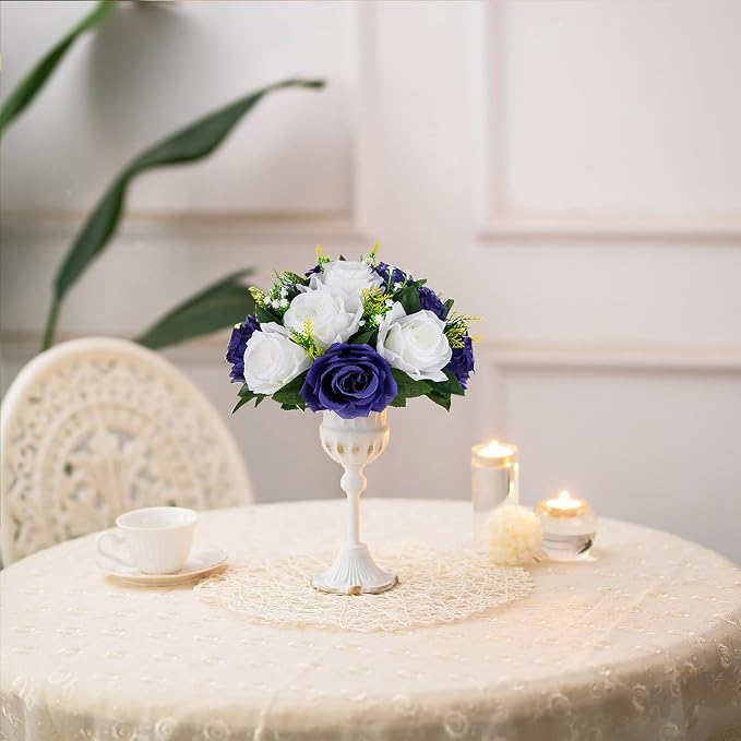 BLOSMON Navy Blue White Flowers - Image 6
