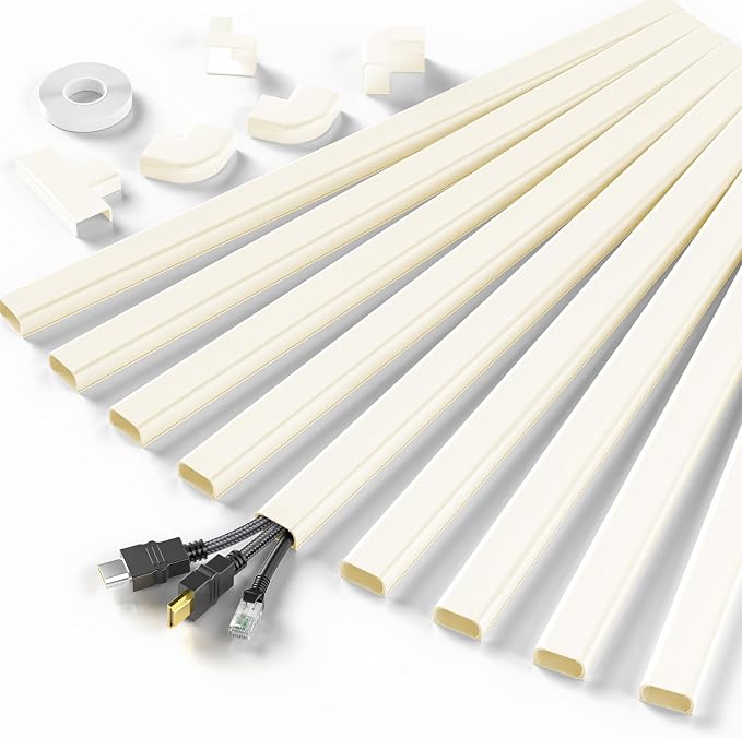 Delamu Cord Hider, 142in Cable Hider, Cord Covers by DELAMU