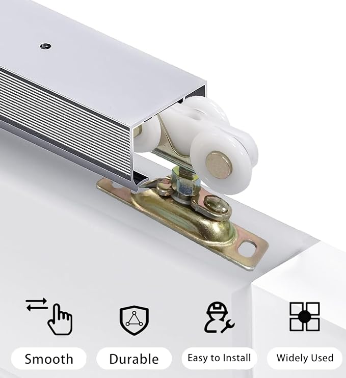 3/4 Inch Sliding Pocket Door Rollers Assembly, Sliding Door Wheels Replacement - Image 4