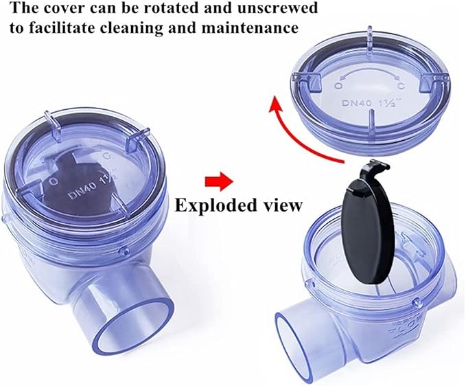 GERRIT Ball Valve, 50mm PVC Check Valve, Kitchen Sewer Pipe Anti-Backflow - Image 7