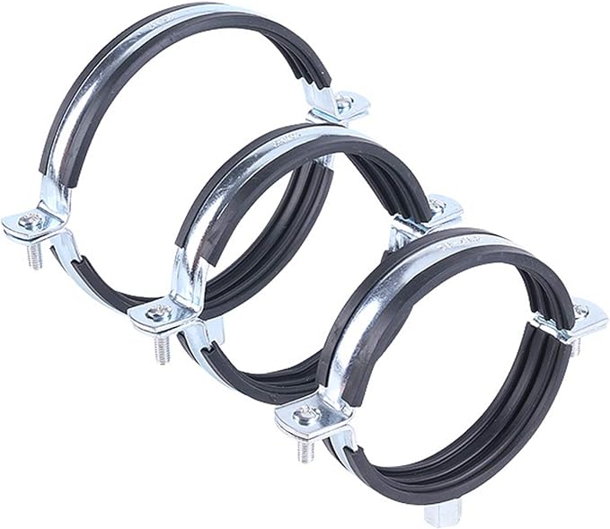 AKIHISA 5 PCS Split Ring Pipe Hanger Heavy Duty Adjustable Pipe Bracket Clamp - Image 6