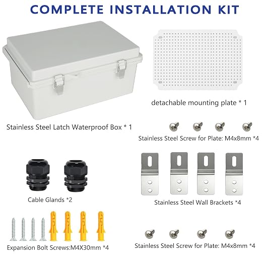 Electrical Junction Box, IP67 Waterproof Outdoor Box ABS Plastic Enclosure - Image 7