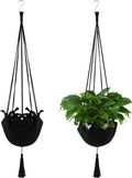 Shappy 2 Pack Boho Macrame Plant Hanger, Large Hanging Planter Plant Holder Pot by Shappy