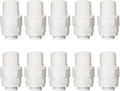Malida Push to Connect 1/4 Male Connector 1/4 RO Tube Fitting, 10 Pack | Food by MALIDA