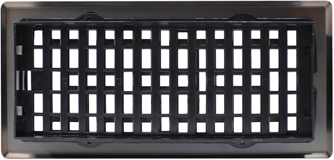 Decor Grates AJH410-RB Oriental Floor Register, 4x10 Inches, Rubbed Bronze - Image 3