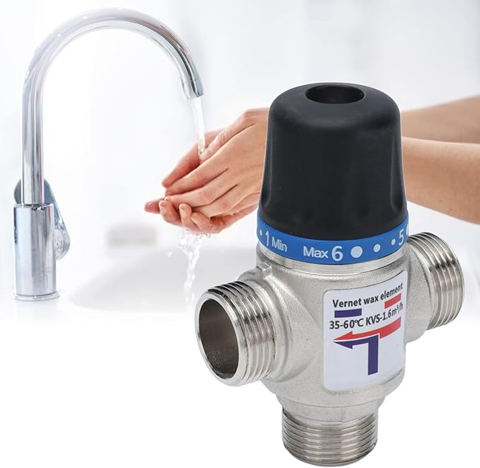 Thermostatic Mixing Valve, Shower Mixing Valve, 3 Way Valve Shower Mixing Valve - Image 2