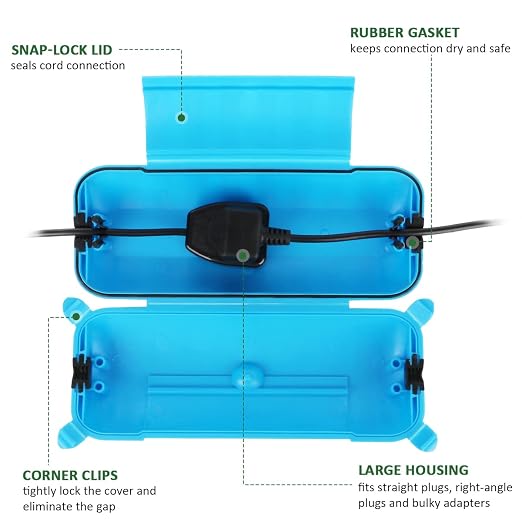 Outdoor Extension Cord Safety Cover, - Image 2