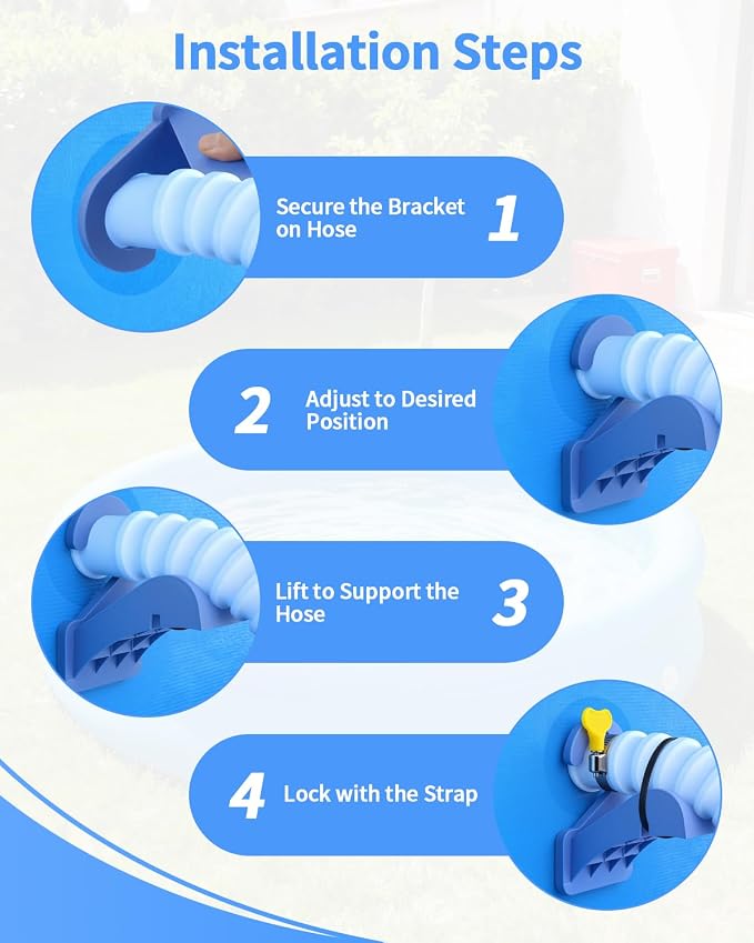 2 PCS Swimming Pool Pipe Holders, Above Ground Pool Accessories - Image 5
