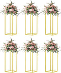 23.6inch 6 pcs Column Vases Gold Centerpieces by MEISHAONV