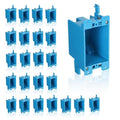 24 Pack 1-Gang Old Work Retrofit Electrical Box, 14 Cu. in. PVC Junction Box by Unknown