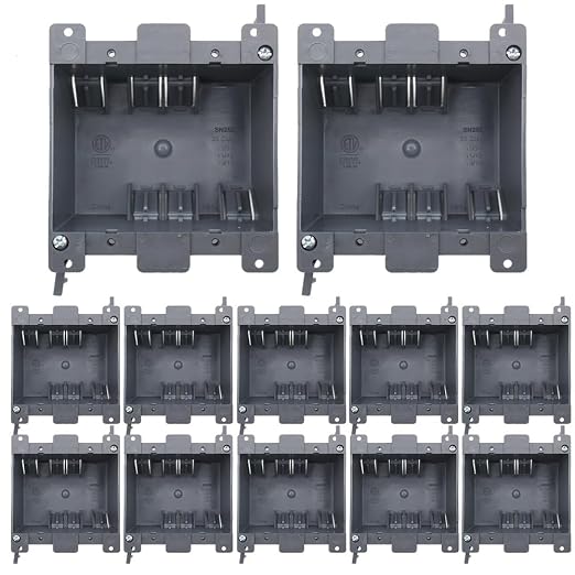 MAKERELE Double Gang Old Work Switch/Receptacle Box, 26 cu.Inch | Cut In Outlet by MAKERELE