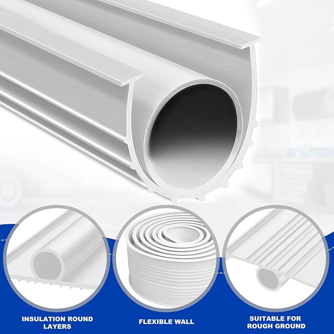 DGSL Garage Door Bottom Seal, 5/16 T-End Rubber Weather Stripping, 16 FT | U+O - Image 2