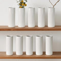 Modern White Ceramic Vase Set of 10 by LIZOFER