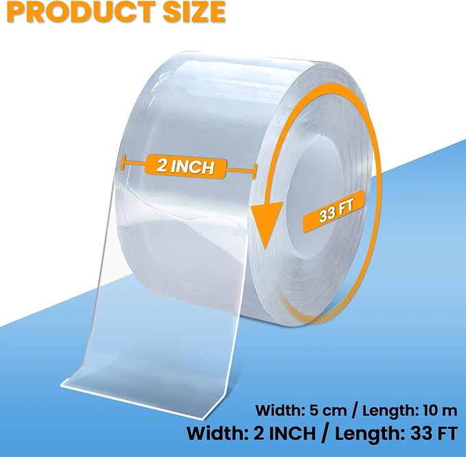 Window and AC Sealing Tape for Frame Draft Insulation, 20 Mil, 2 inch X 33FT | - Image 2