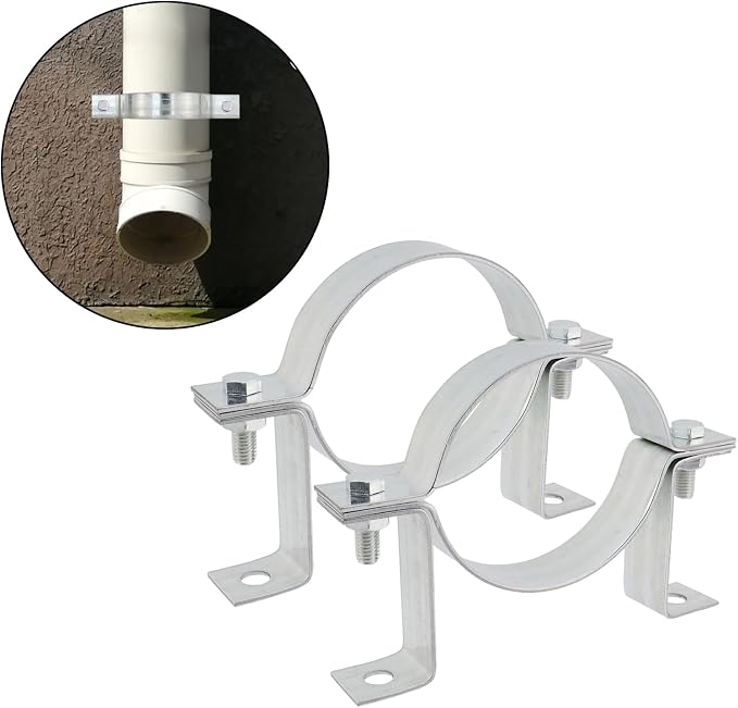 Dnyta 2 Pcs 4 Inch Vent Wall Strap, Gas Vent Pipe Strap, Tube Clamps | Chimney - Image 7