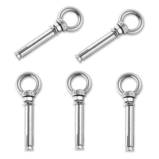 Shoulder Eye Bolts, Heavy Duty Eyebolts 304 Stainless Steel Wall Concrete by Ekunbuy