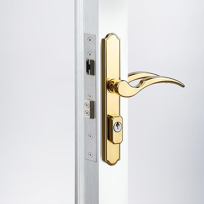 House Guard Brass Storm and Screen Door Handle Set by HouseGuard