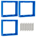 3/4” Blue Double Gang Outlet Extender, Fixes Recessed or Protruding Electrical by AIRTAK