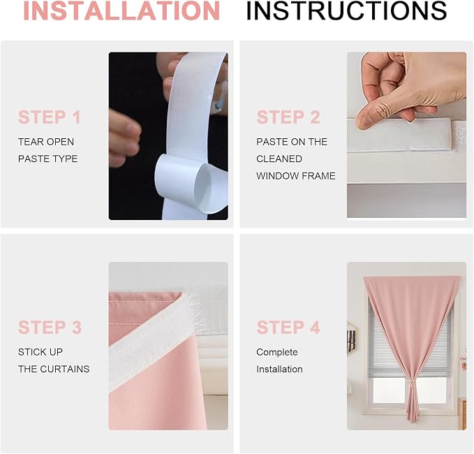 Magic Tape Stick on Curtains - Image 2
