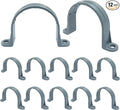 2 Inch PVC Pipe Strap, 12 Pack | 2-Hole, Plastic Conduit Clamp, Pipe Supports by Unknown