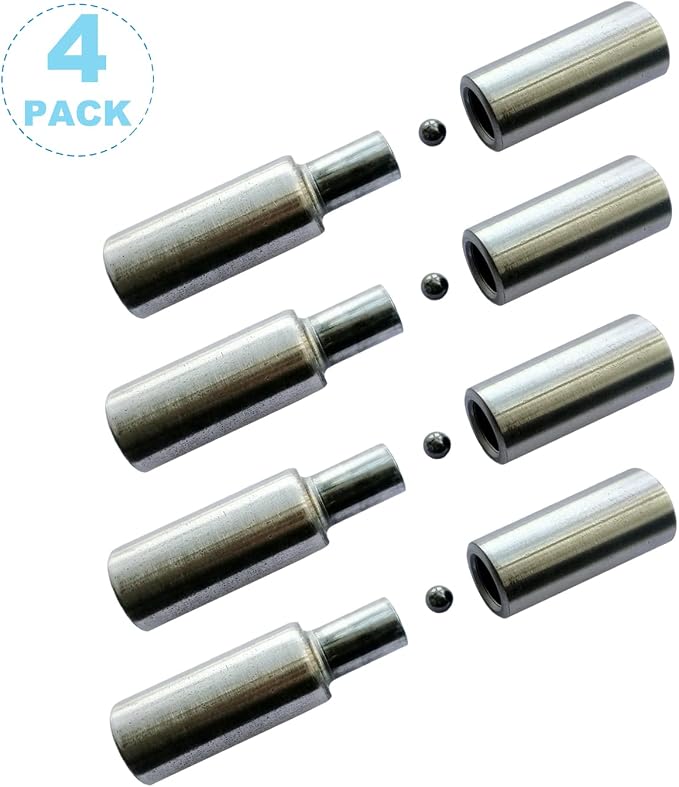 4 Pack 4" Weld On Bullet Hinges, Weldable Barrel Hinges Heavy Duty Steel Gate - Image 5