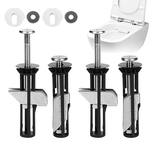 2026 New 4PCS Toilet Seat Bolts, Heavy Duty Toilet Seat Fastener Bolt Kit by Unknown
