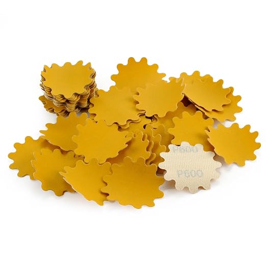 MAXMAN 2" Sanding Discs, 600 Grit Alumina Orbital Sandpaper, Hook &Loop Pads | by MAXMAN