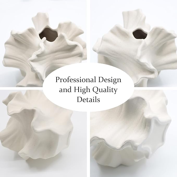 Ceramic Vase - Set of 2 for Home Decor, Living Room、 - Image 5
