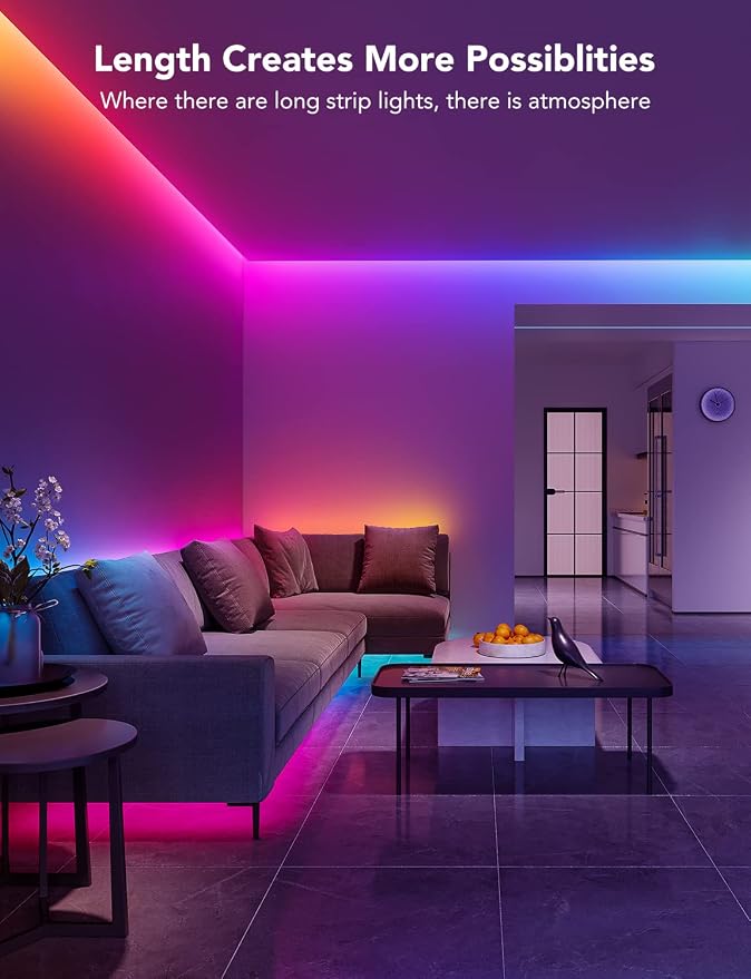 Govee 65.6ft RGBIC LED Strip Lights, LED Lights - Image 3